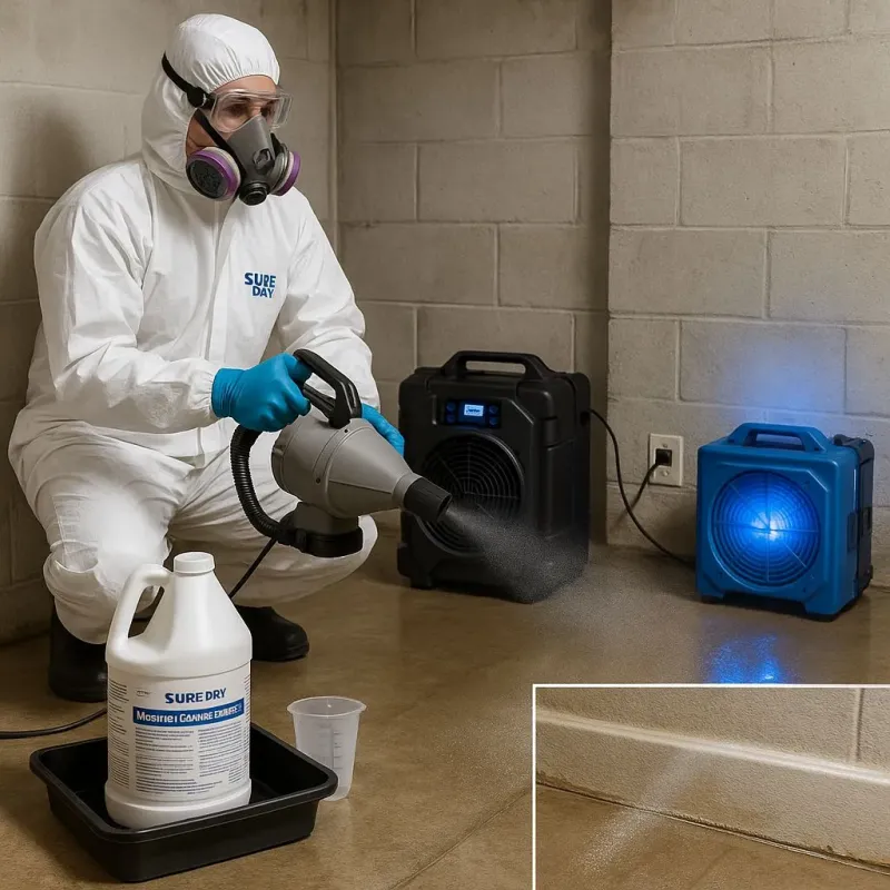 Sanitization and Odor Removal process in Hill Country Village, TX