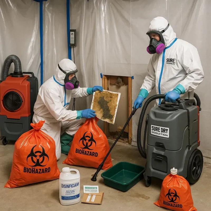 Contaminated Water Handling Protocols process in Hill Country Village, TX